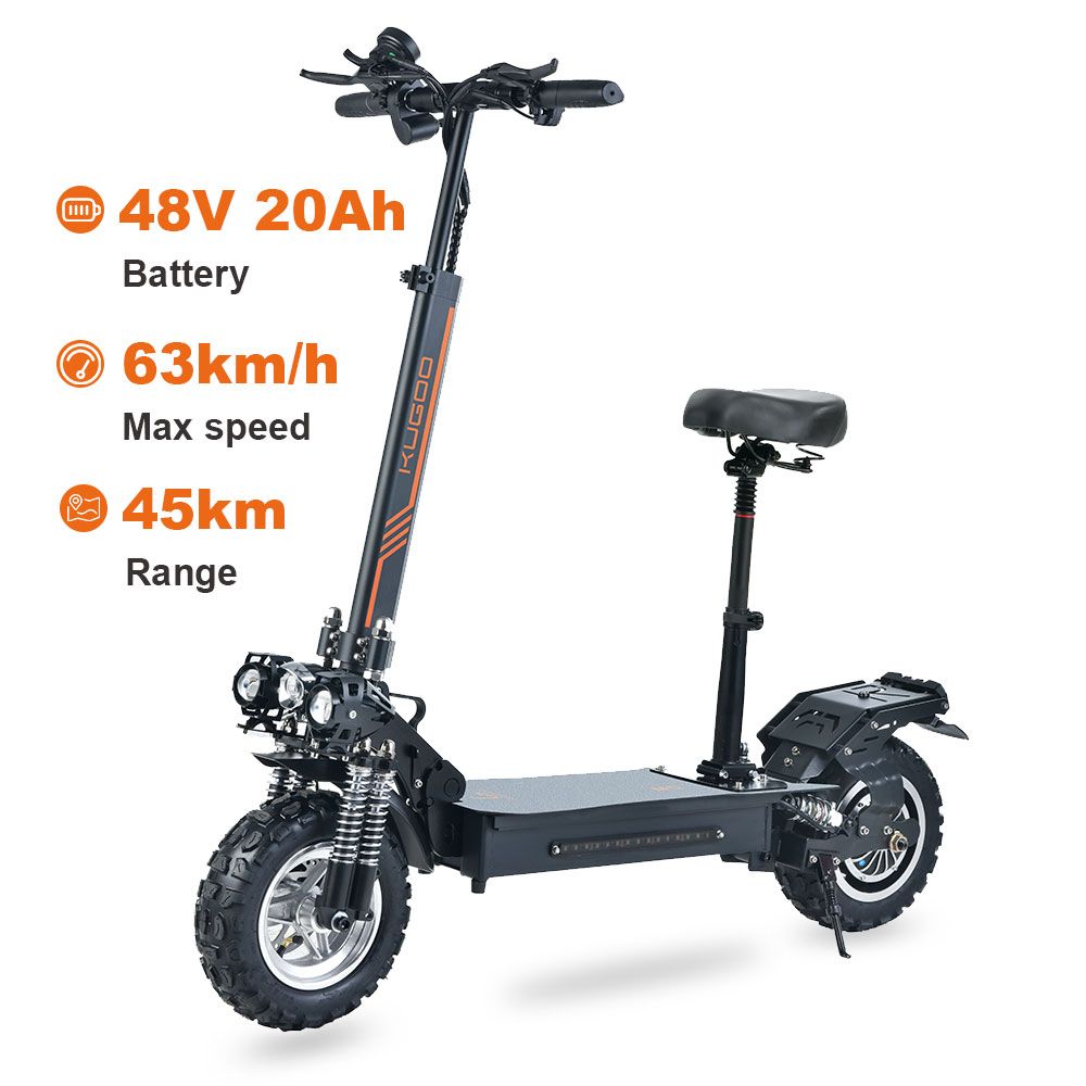 KUGOO M5 Foldable Adult Electric Scooter 1200W 60KM Range 45KM/H 48V Electric Scooter Adults E Scooters All-terrain