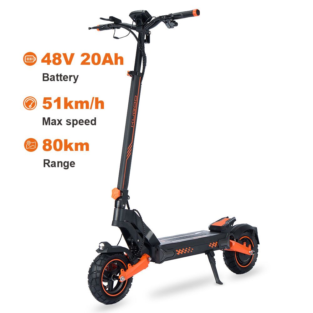 KUGOO F3 Plus 1000W High Power 80KM Range 51KM/H Speed  E Off Road Scooter Adults 48V Power  Electric Scooters for Teenagers