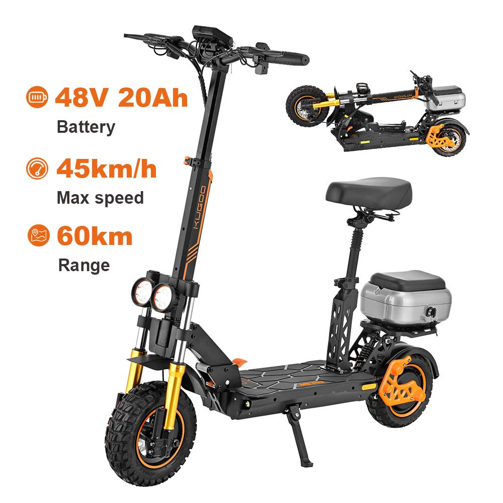 KUGOO M5 PRO 60KM Range Urban Commuter Folding Electric Scooter for Adult 1200W 48V 45KM/H Fast  Patinete Electrico