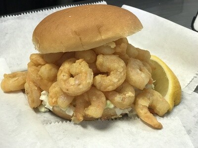 Fried NC Shrimp Burger w/side