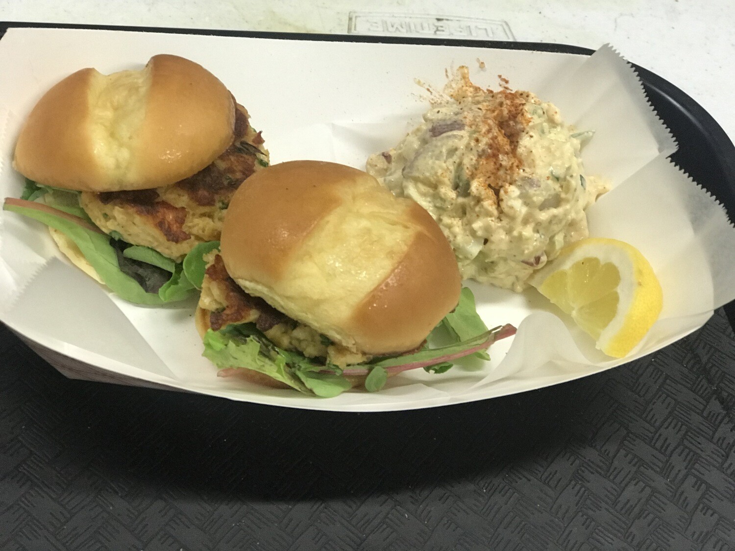 Fresh House- made ​Blue Crab Cakes Sliders W/Side