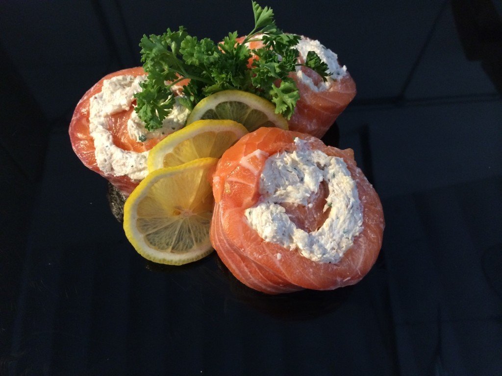 Scottish Salmon Stuffed Crab Pinwheel