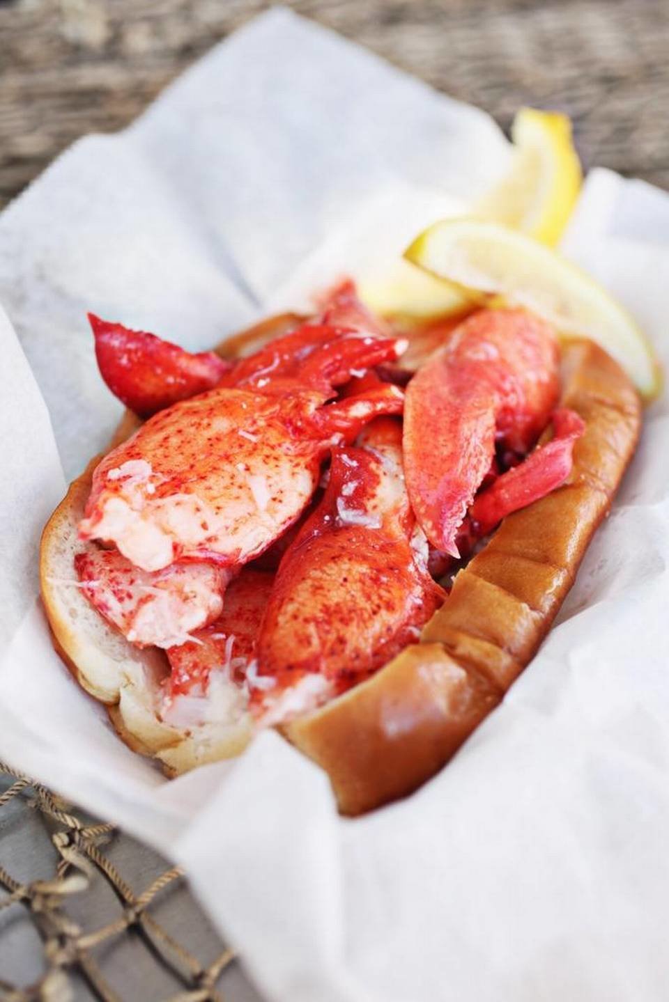 Fresh New England Lobster Roll W/ homemade side