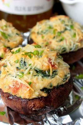 Fresh Lump Blue Crab Stuffed Mushrooms