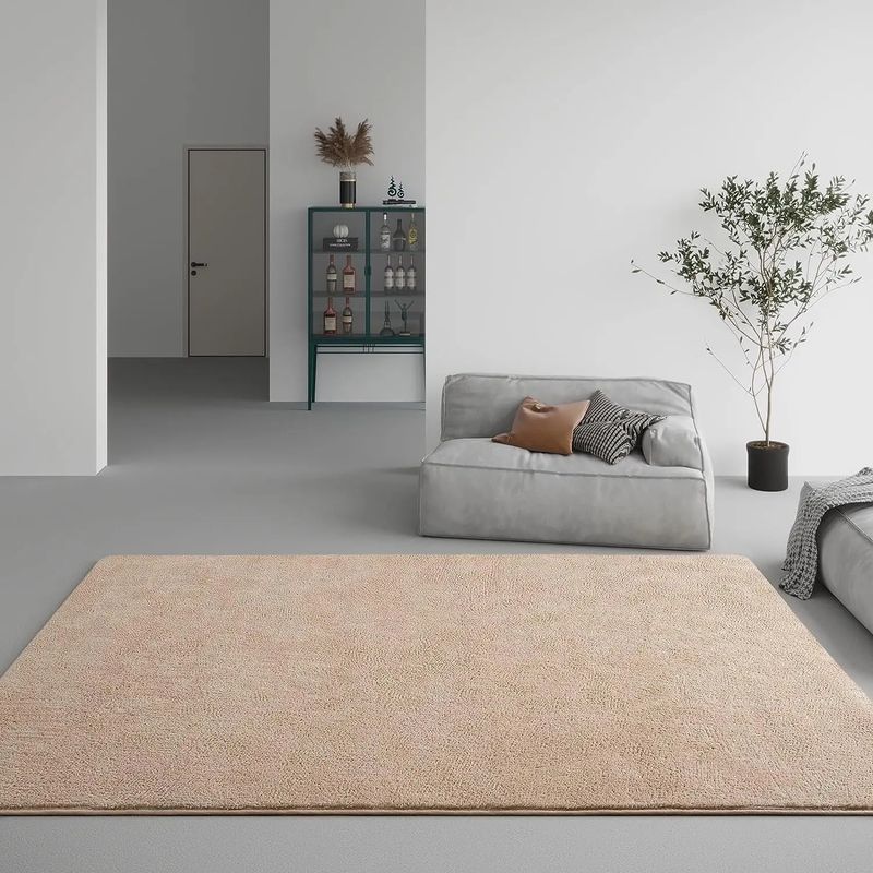 Solid Color Simple Carpets for Living Room Decoration Rugs for Bedroom Decor Carpet Non-slip Area Rug Home Short Pile Floor Mat