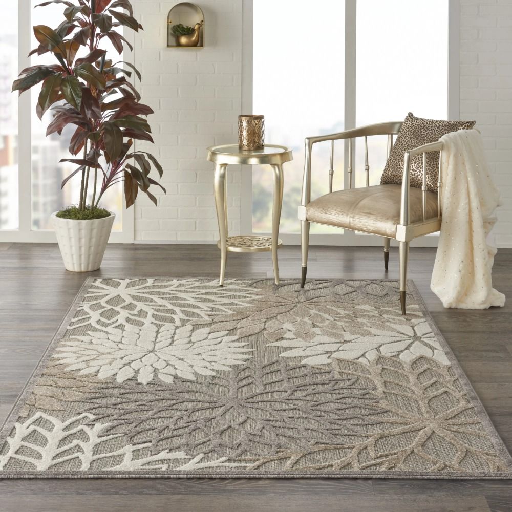 Aloha Indoor/Outdoor Natural 5’3″ X 7’5″ Area Rug, (5×7) Aloha Indoor/Outdoor Natural 5’3″ X 7’5″ Area Rug, (5×7)