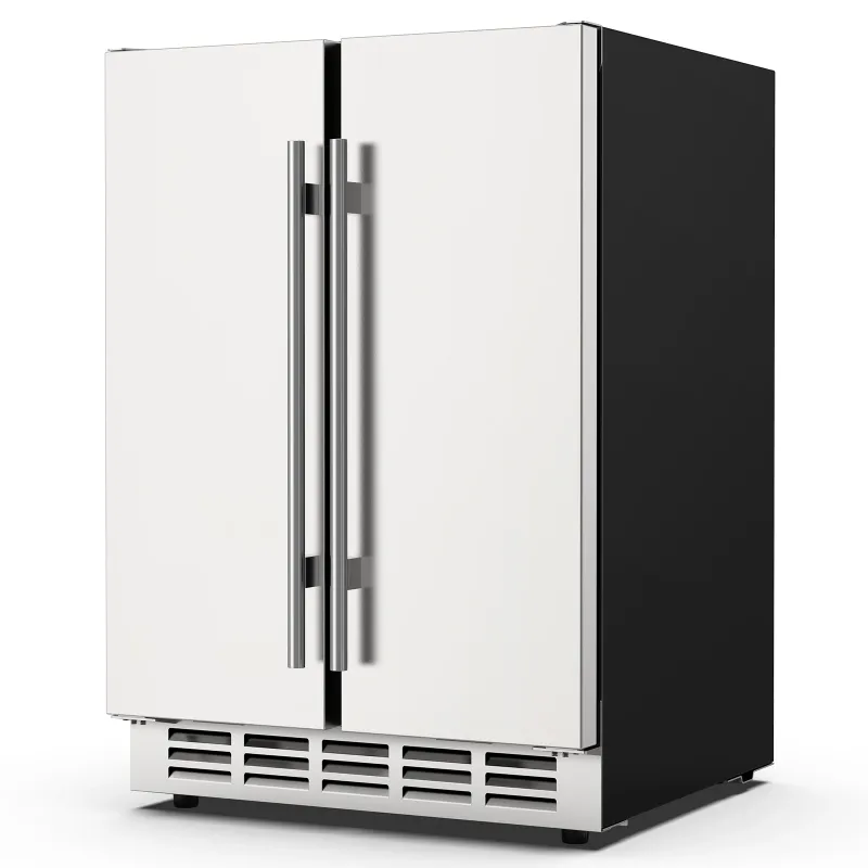24 Inch Outdoor Wine and Beverage Refrigerator Dual Zone Wine Fridge Under Counter Wine Cooler Beer Fridge Built-In Freestanding 24 Inch Outdoor Wine and Beverage Refrigerator Dual Zone Wine Fridge Under Counter Wine Cooler Beer Fridge Built-In Freestanding