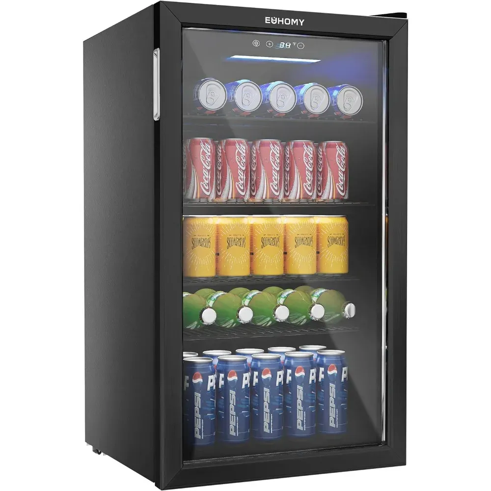 Beverage Refrigerator and Cooler, 110Can Mini fridge, with Adjustable Shelves for Soda Beer or Wine, Perfect for Home/Bar/Office Beverage Refrigerator and Cooler, 110Can Mini fridge, with Adjustable Shelves for Soda Beer or Wine, Perfect for Home/Bar/Office