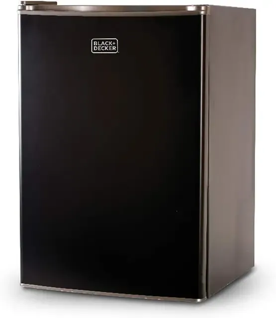 BLACK DECKER BCRK25V Compact Refrigerator Energy Star Single Door Mini Fridge with Freezer BLACK DECKER BCRK25V Compact Refrigerator Energy Star Single Door Mini Fridge with Freezer