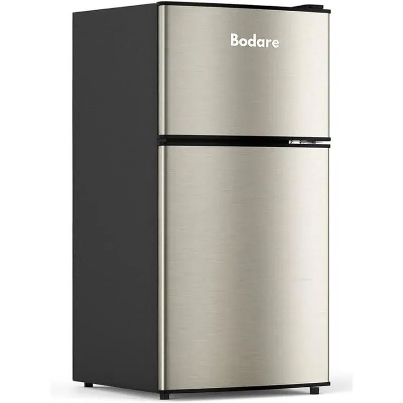 Mini Fridge with Freezer Quite 3.2 Cu.Ft Mini Refrigerator with 2 Doors