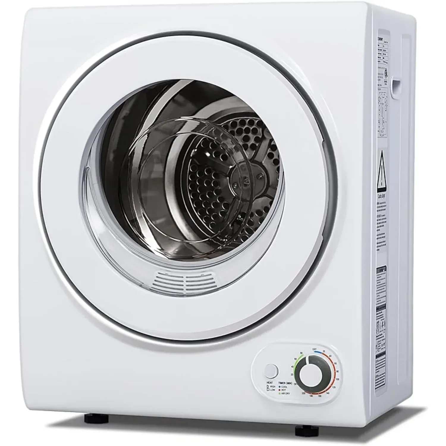 110V Portable Clothes Dryer 850W Compact Laundry Dryers 1.5 cu.ft Front Load Electric Dryers Machine w/Stainless Steel Tub,White 110V Portable Clothes Dryer 850W Compact Laundry Dryers 1.5 cu.ft Front Load Electric Dryers Machine w/Stainless Steel Tub,White