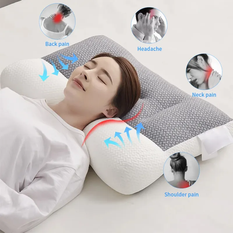 Cervical Neck Pillow Ergonomic Pillow Protect Neck Spine Orthopedic for All Sleeping Positions Memory Sleeping Contour Pillows Cervical Neck Pillow Ergonomic Pillow Protect Neck Spine Orthopedic for All Sleeping Positions Memory Sleeping Contour Pillows