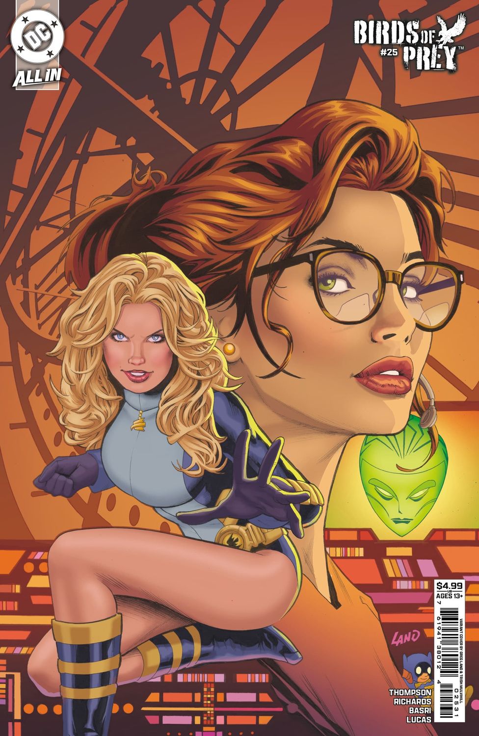 Birds OF Prey #25 Cvr C Greg Land Card Stock Var