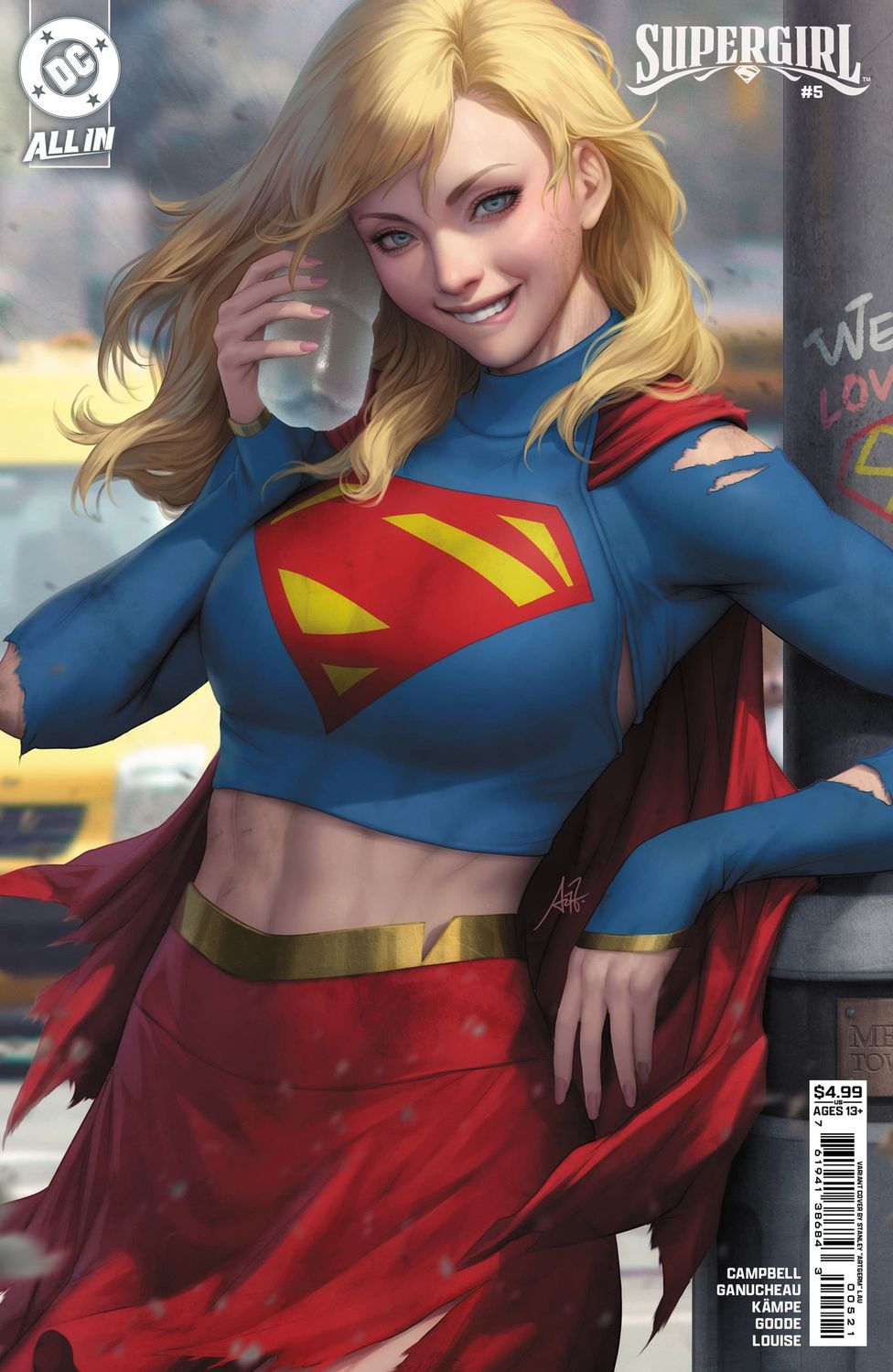 Supergirl #5 Cvr B Stanley Artgerm Lau Card Stock Var