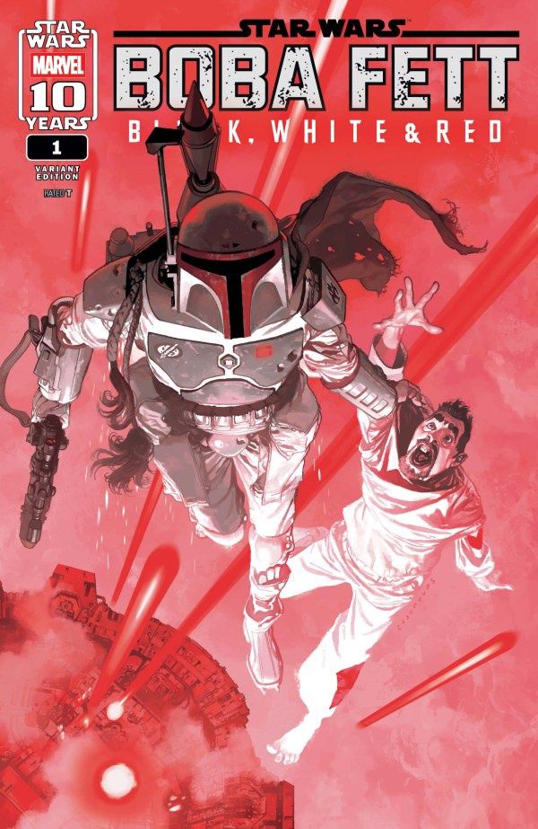 STAR WARS: BOBA FETT - BLACK  WHITE &amp; RED #1 JOSEMARIA CASANOVAS VARIANT