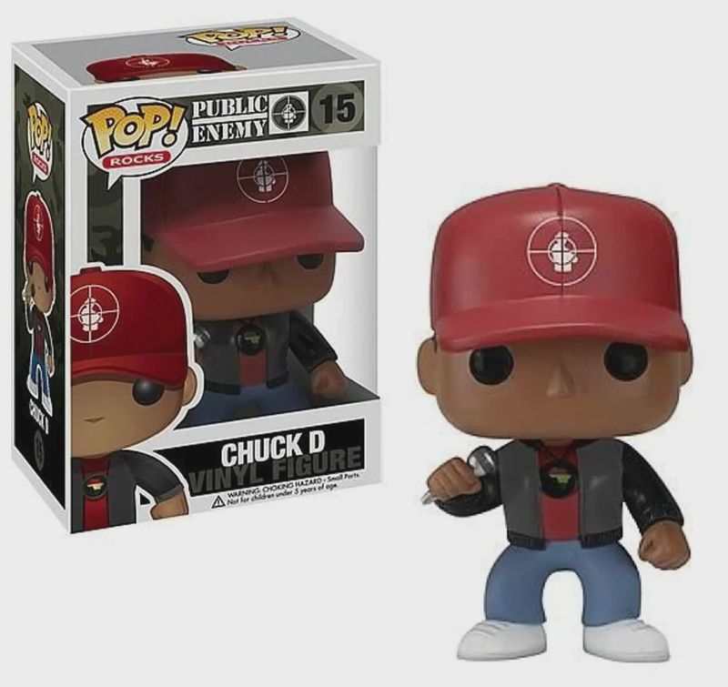 Funko Chuck D Rock Pop,Red, Black,3 3/4 Tall