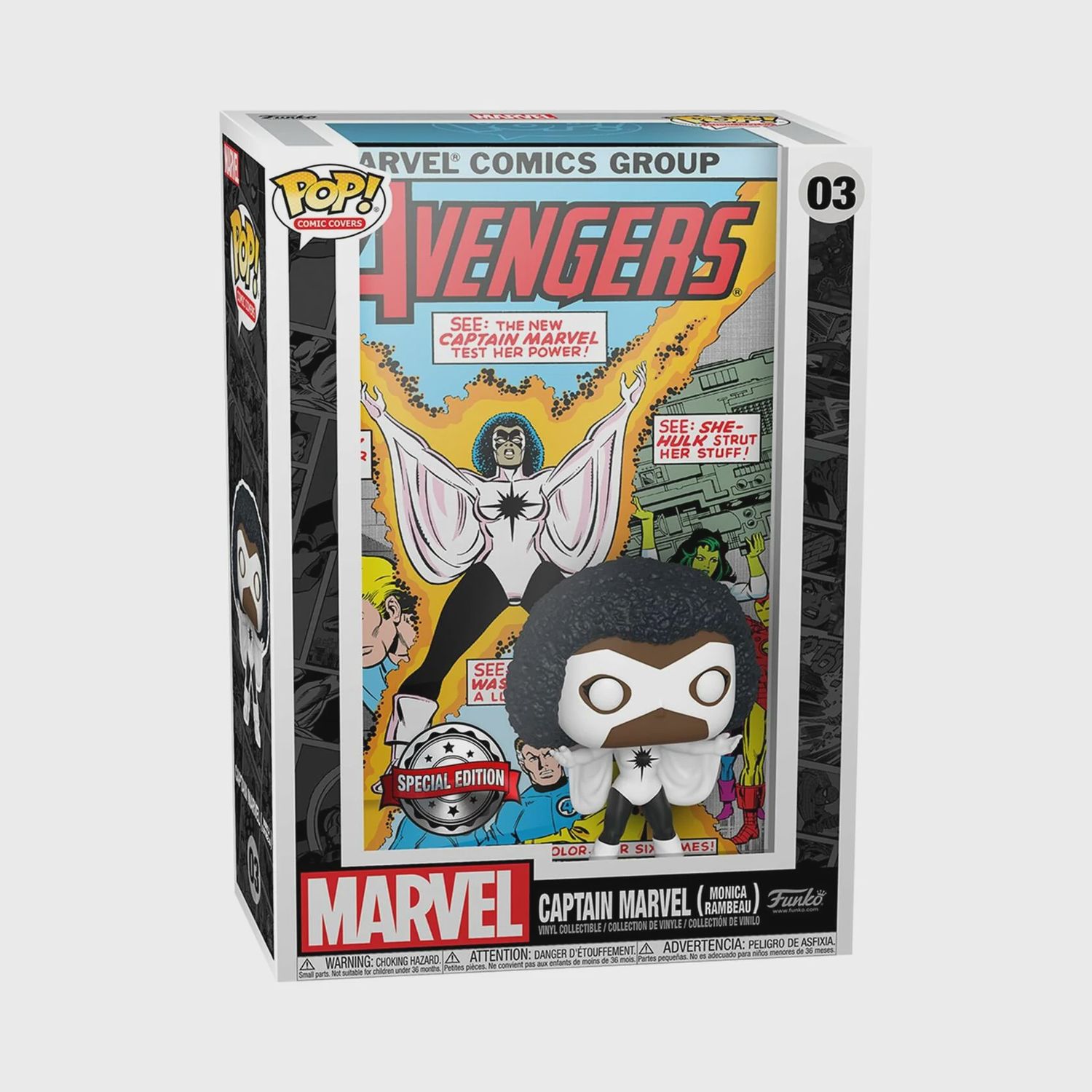 Funko Pop! Marvel: Captain Marvel - Monica Rambeau Avengers Comic Cover