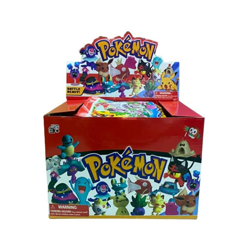 Pokemon Mini Figure &amp; Trading Cards - Blind Bag - x1  randomly selected blind bag