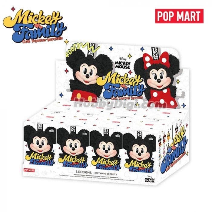 POP MART - Disney Mickey Family Together Series Plush Keychain - Full Box