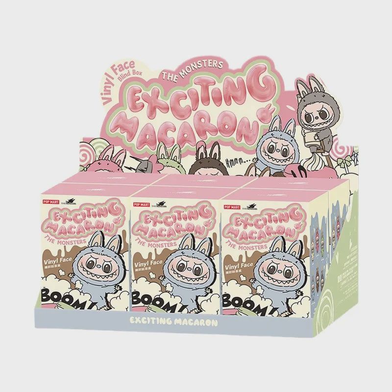 POP MART - Labubu - The Monsters - Tasty Macarons Vinyl Face - Full Box