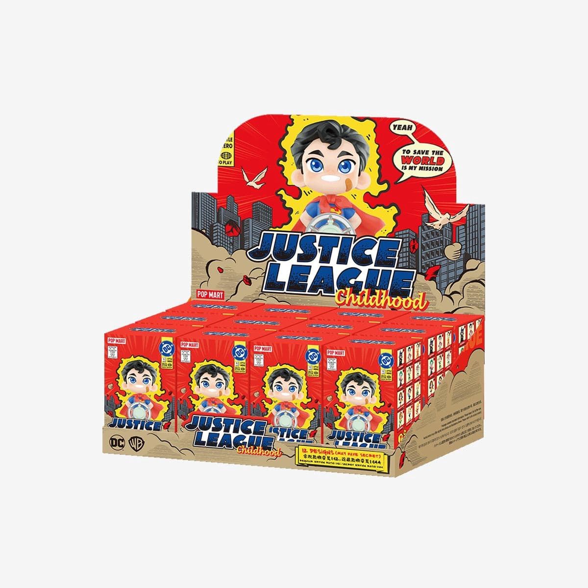 POP MART Justice League Childhood Series Figures - Full Box