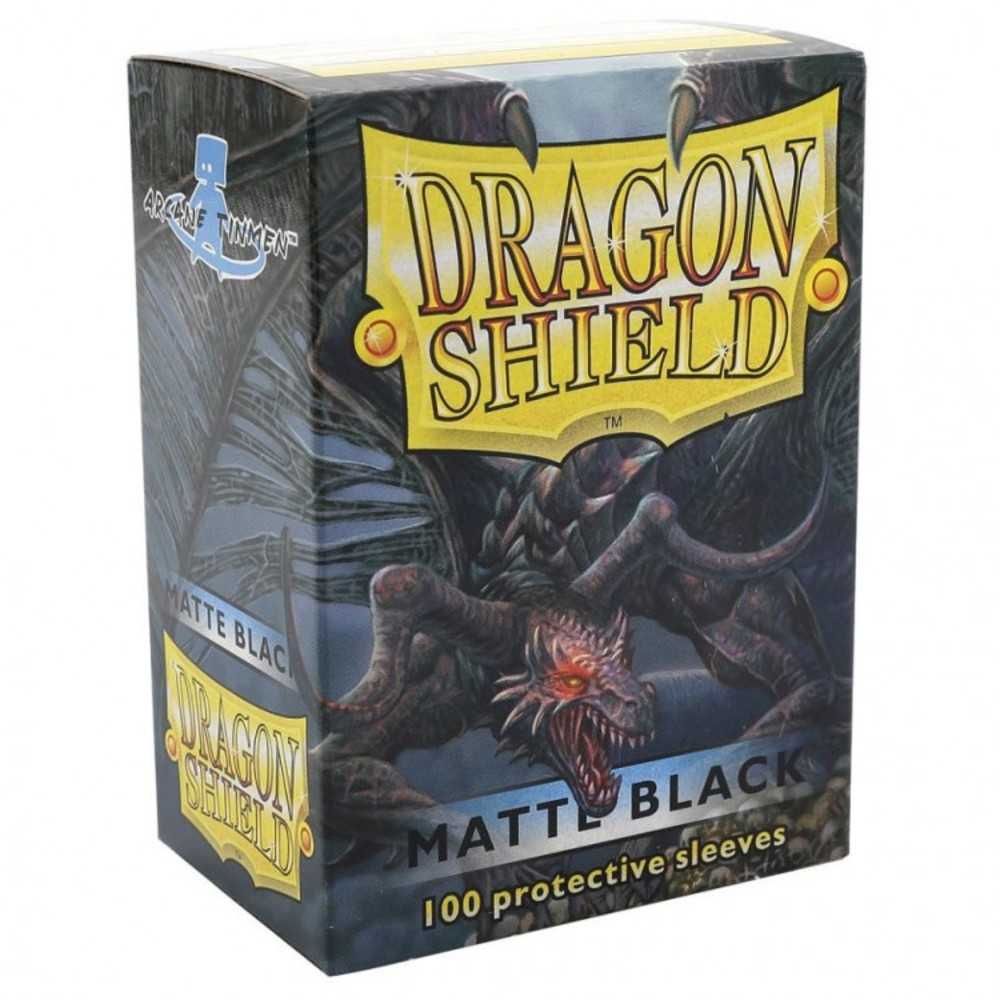 Dragon Shield | Standard Size Card Matte Sleeves | 100 CT | Black