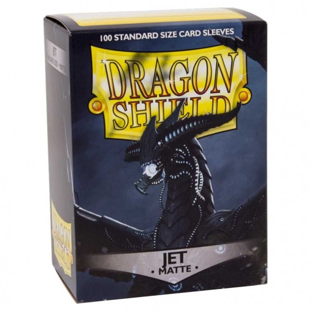 Dragon Shield | Standard Size Card Matte Sleeves | 100 CT | Jet