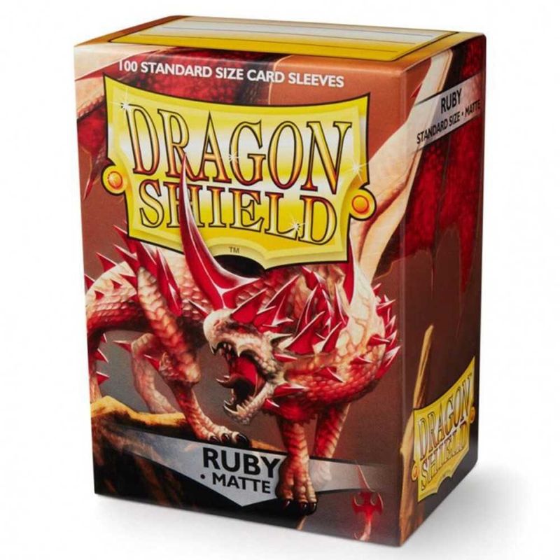 Dragon Shield | Standard Size Card Matte Sleeves | 100 CT | Ruby