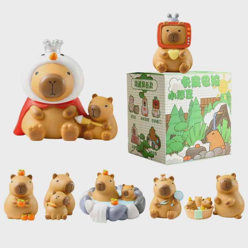 Capybara Blind Box Figures - Daily Happy Life - Single Box