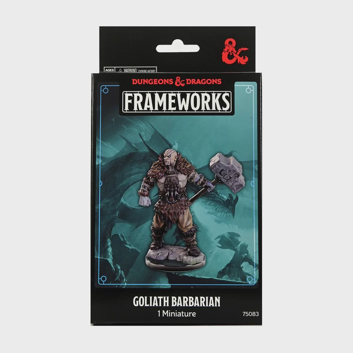 WizKids D&amp;D Frameworks: Goliath Barbarian Male - Unpainted and Unassembled