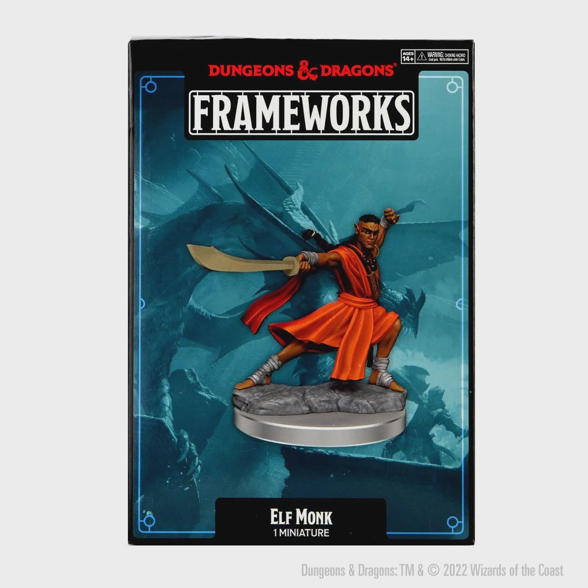 D&amp;D Frameworks: Elf Monk Male - Unpainted and Unassembled