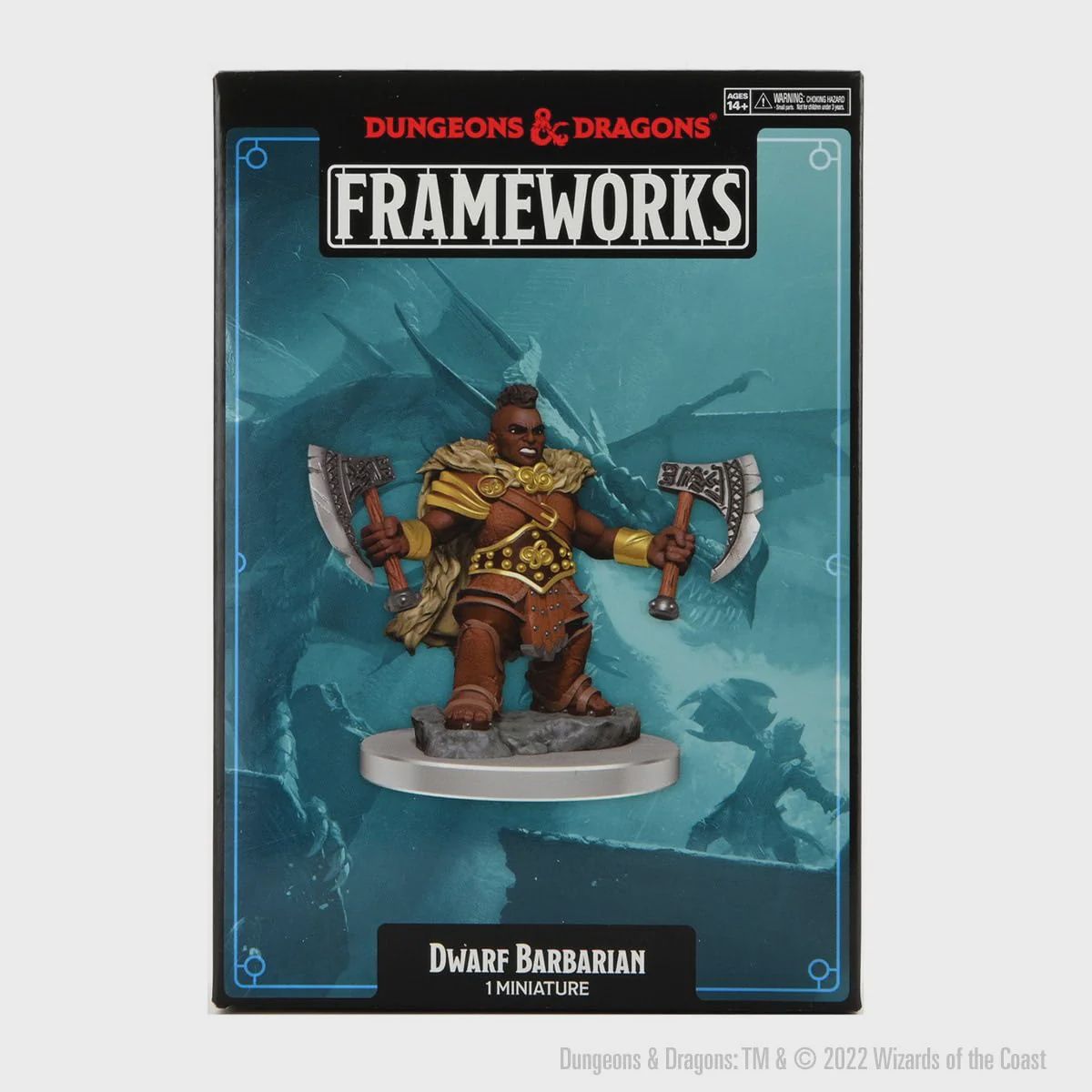 D&amp;D Frameworks: Dwarf Barbarian Female - Unpainted and Unassembled