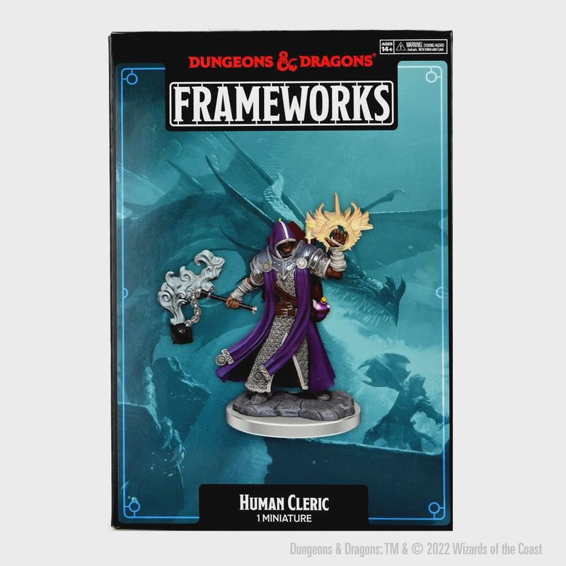 D&amp;D Frameworks: Human Cleric Male - Unpainted and Unassembled