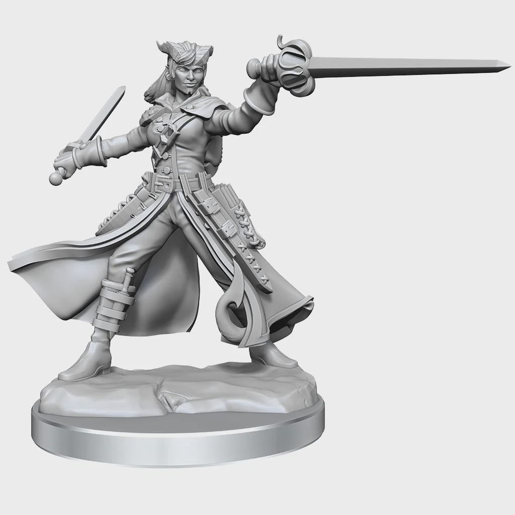 D&amp;D Frameworks: Tiefling Rogue Female - Unpainted and Unassembled