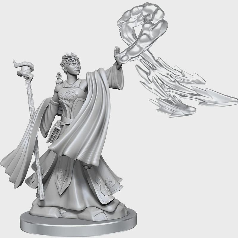 D&amp;D Frameworks: Elf Wizard Female - Unpainted and Unassembled