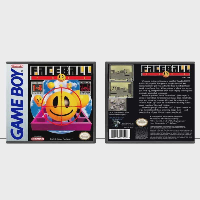 Faceball 2000 | (GB) GameBoy - Loose - No Box - No Manual