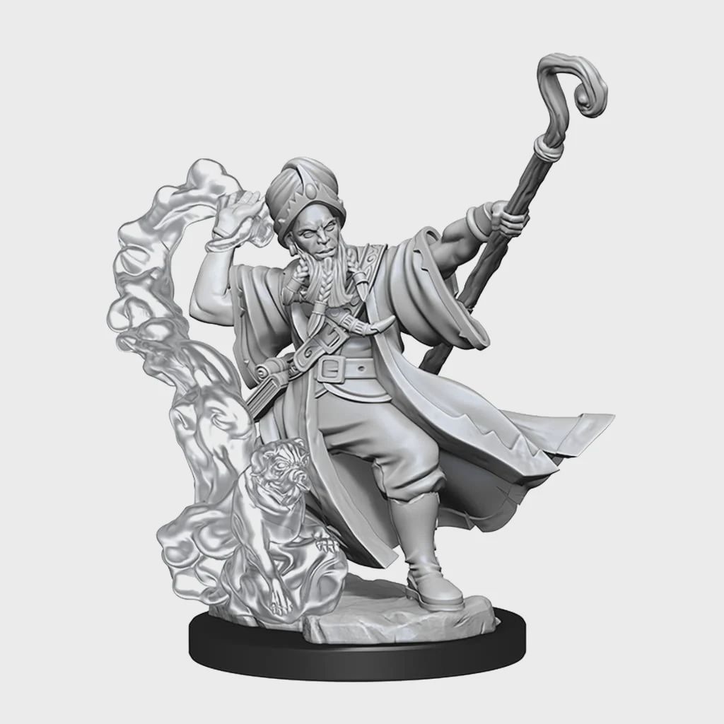 D&amp;D Frameworks: Human Wizard Male - Unpainted and Unassembled
