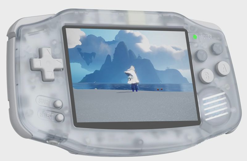 RG34XX Retro Handheld Game Console - Glacier