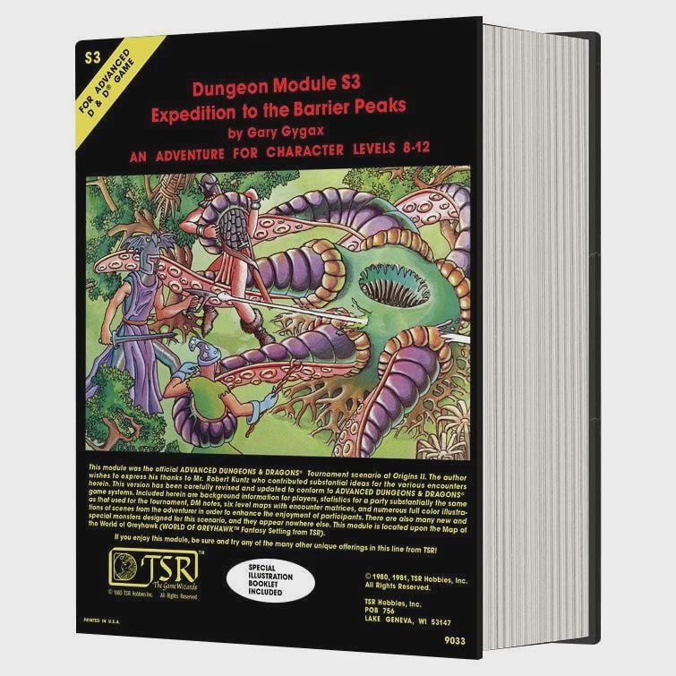 BAG50PEAKS Classic Module Collection Expedition To The Barrier Peaks Dice Game