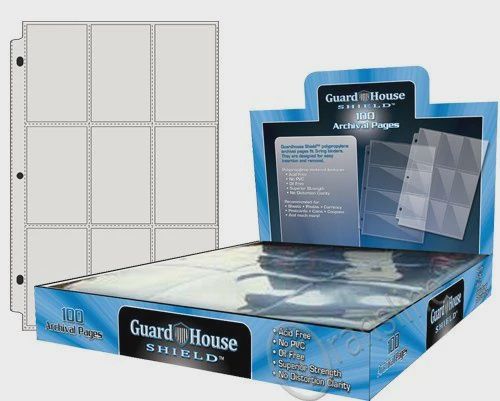 GuardHouse Shield 9 Pocket Trading Card Pages (Single Page)
