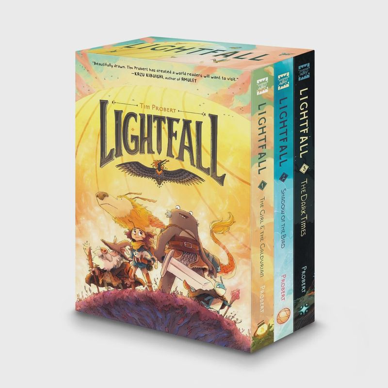 Lightfall 3-Book Box Set: A Graphic Novel Collection: Shadow of the Bird, The Dark Times, The Girl &amp; the Galdurian