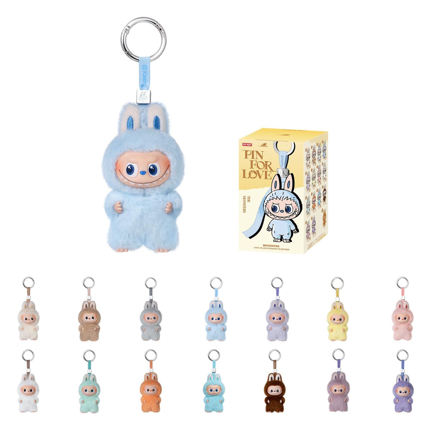 Pop Mart The Monster PIN for Love Series - Vinyl Plush (A-M) - Single Blind Box