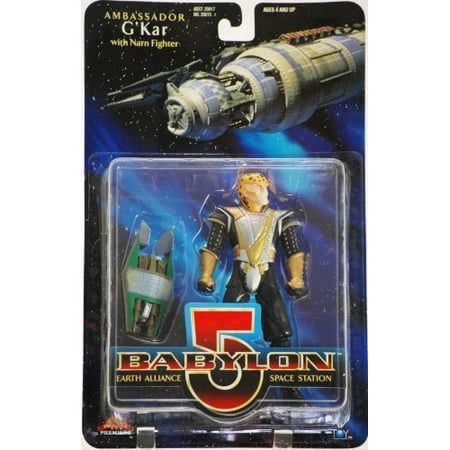 1997 Wb Toys Exclusive Premiere Dist Babylon 5 Earth Alliance Space Station Ambassador Gkar Action Figure W Narn Fighter Rare Out Of Production New Collectible