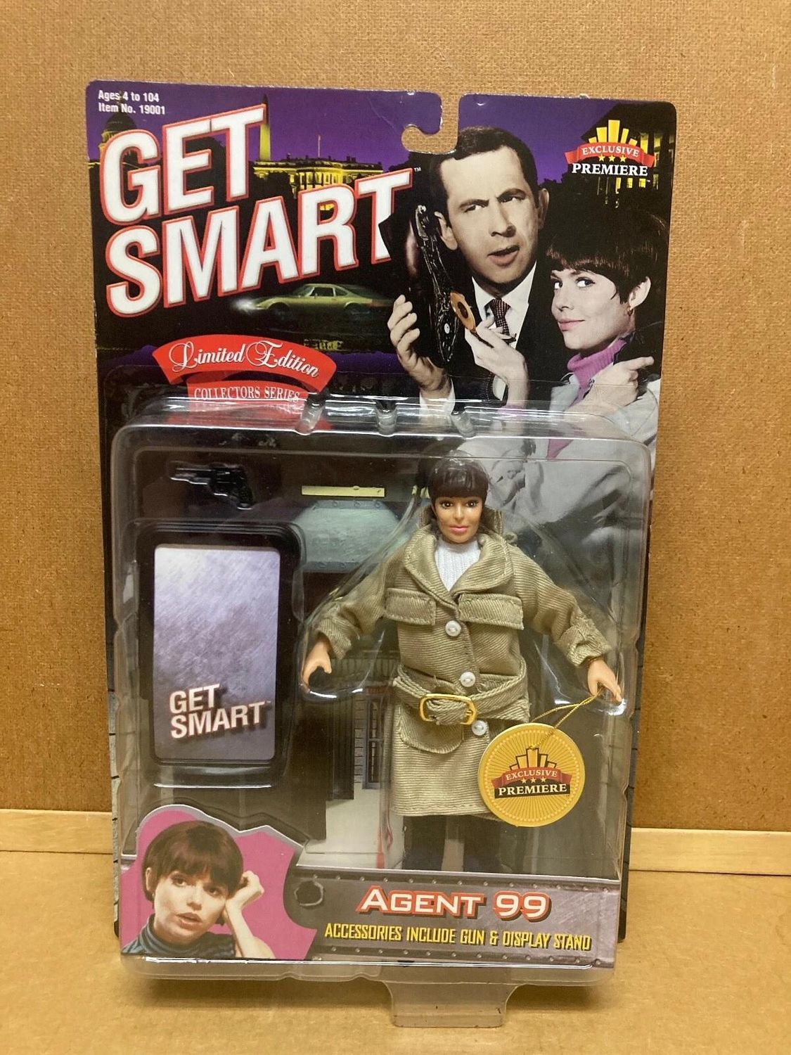 Get Smart : Maxwell Smart and Agent 99 7&quot; Figure Exclusive Premiere 1998 BUNDLE
