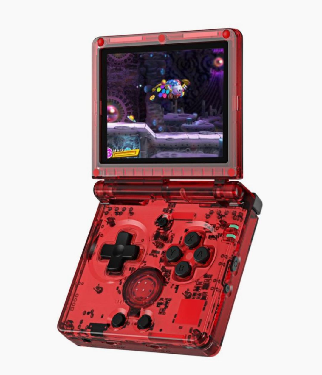 Anbernic RG35XXSP Retro Handheld Game Console (Transparent Red)