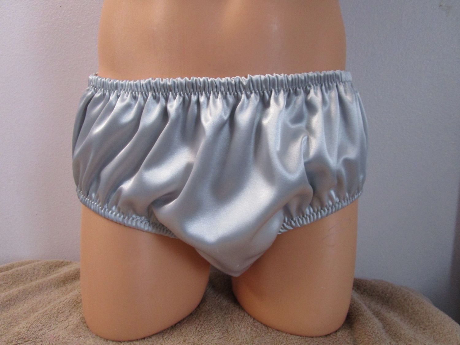 2-Layer Satin Hipster Brief, 3&quot; Sides, Medium Man Front,