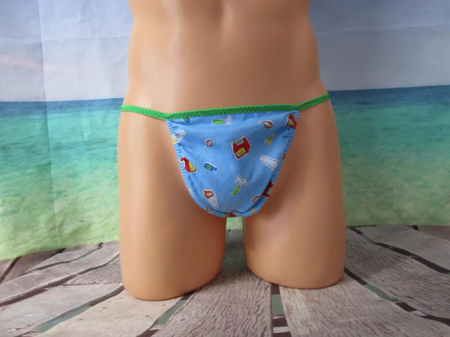 3 Pairs of G-Strings for Men, Fits Hip Size M 36-39&quot;