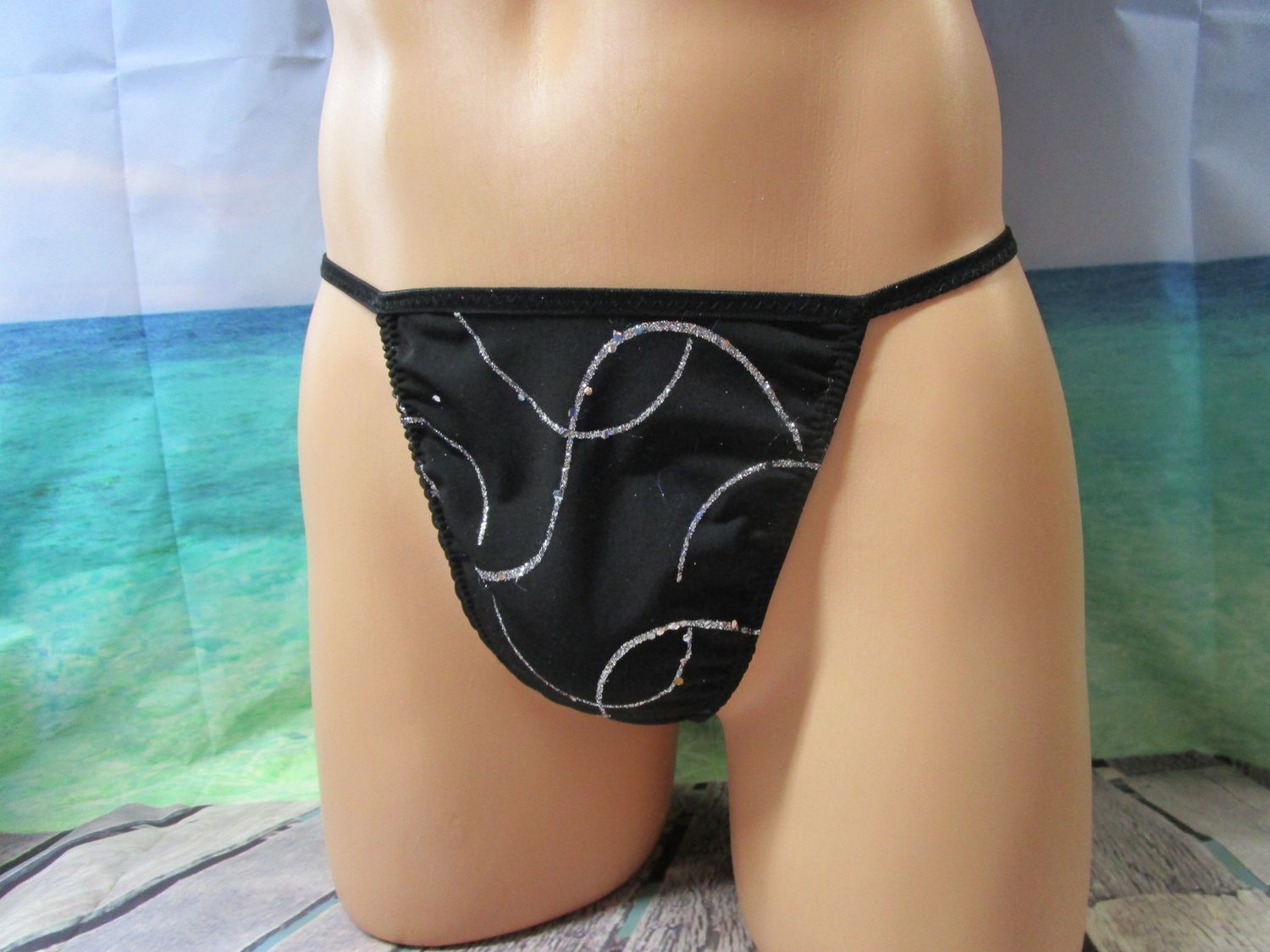 3 Pairs of G-Strings for Men, Fits Hip Size S 32-35&quot;