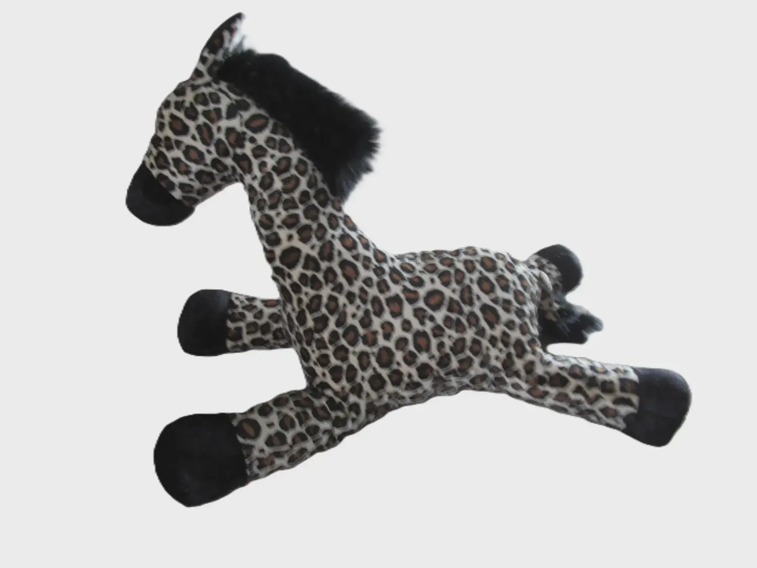 Extra Large Laying, Handmade Plush Animal Pillow, Leopard Minky