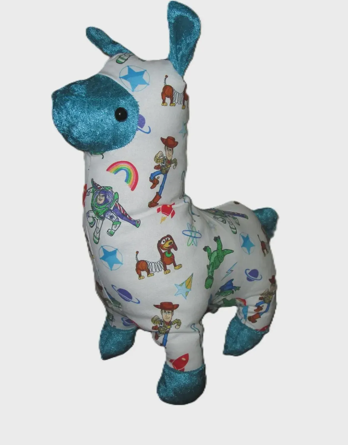 Large Llama Handmade Plushie Stuffed Animal, Washable Cotton